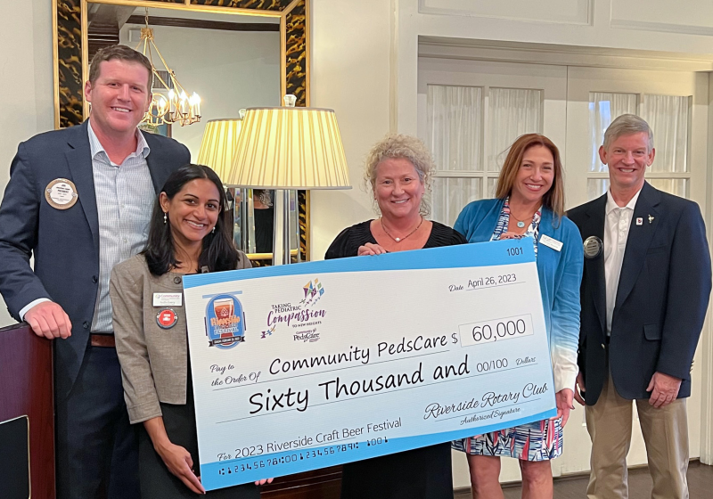 Rotary Club Riverside Jacksonville PedsCare Donation