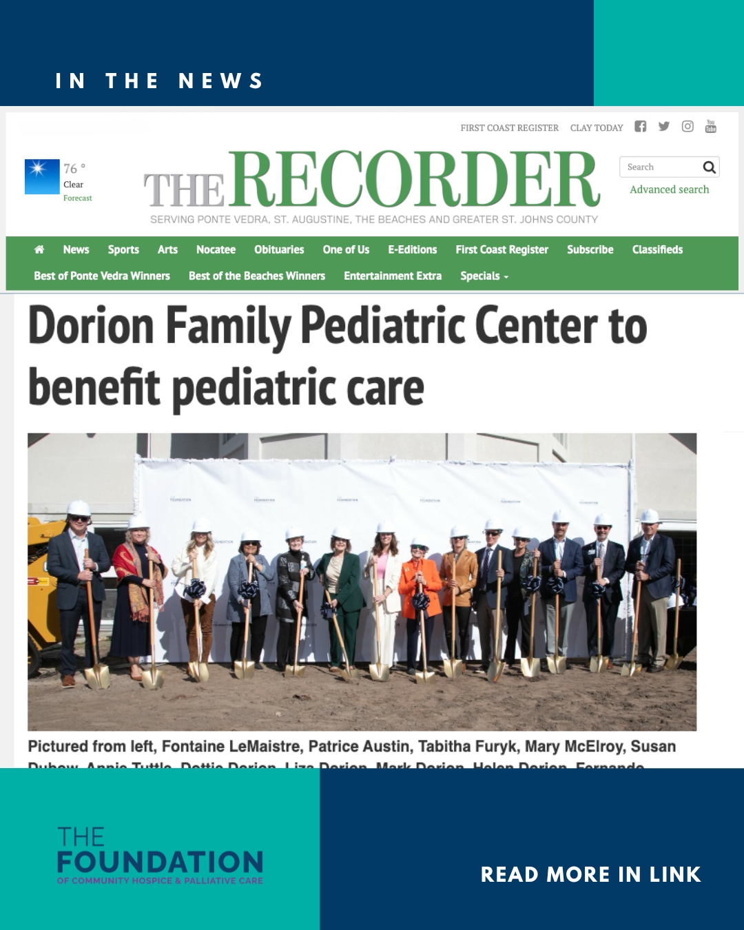 Media Mention The Ponte Vedra Recorder graphic x