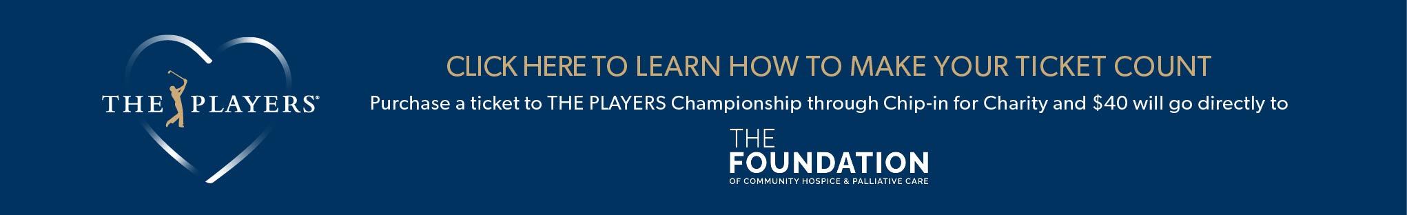 CS THE PLAYERS Chip in for Charity Email Banner F ()